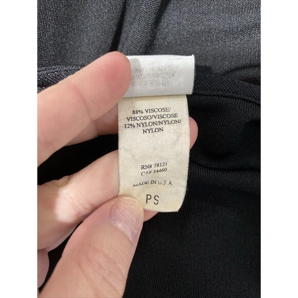Eileen Fisher Dress Women's Petite S PS Black Viscose Nylon Jersey Lagenlook - Picture 9 of 11